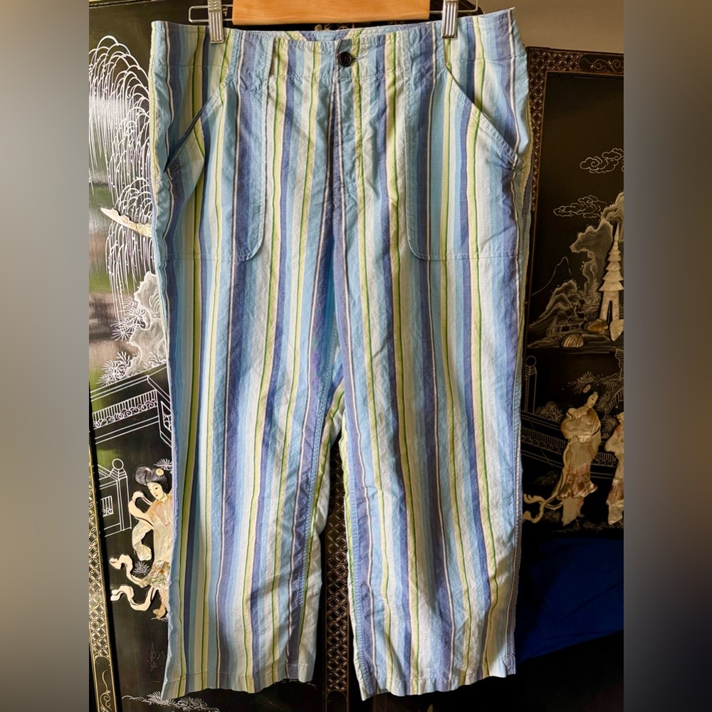 Tommy Hilfiger Multicolor Striped Cropped Pants